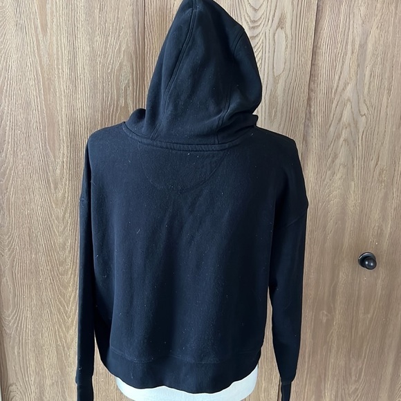 Calvin Klein Peformance Women’s Black Cropped Pullover Hoodie Sz M - Picture 3 of 5